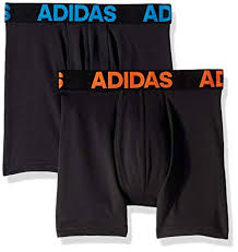 Adidas Boys Climalite Boxer Brief 2 Pack Amazon Co Uk