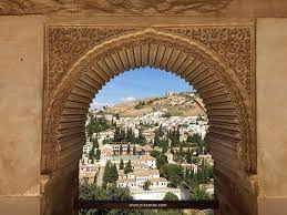 the alhambra gardens in andalusia a