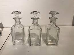 crystal liquor bottle set by jacques