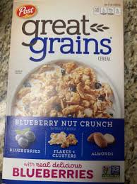 post great grains blueberry nut crunch