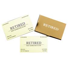 Maybe you would like to learn more about one of these? Retired Business Cards With Gold Case Gag Gift Happy Retirement For Boss Coworker Employee Friend Colleague Cards Card Stock Business Cards