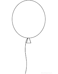 Birthday Balloon Templates Free Coloring Pages On Art Coloring Pages