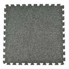 greatmats royal carpet dark gray residential 24 in x 24 in loose lay interlocking carpet tile 15 tiles case 60 sq ft