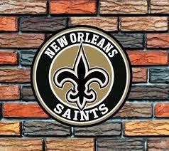 New Orleans Saints Logo Round Metal