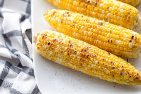 grilled corn on the cob ready in