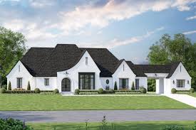 modern french country house plan with
