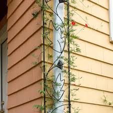 Flower And Vine Wrought Iron Downspout