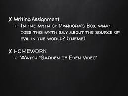  in the room line up in order by height ppt writing assignment in the myth of pandora s box what does this myth say about the