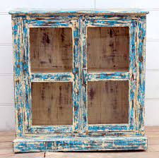 Distressed Glass Cabinet Jugs Indian