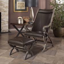 96 free shipping by amazon Largo Hunter Hunter Leather Chair And Ottoman Johnny Janosik Chair Ottoman Sets