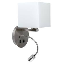 Chrome Reading Wall Light With Usb Port