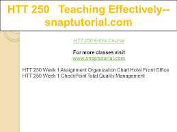Htt 250 Teaching Effectively Snaptutorial Com Ppt Download