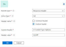implement security headers on azure