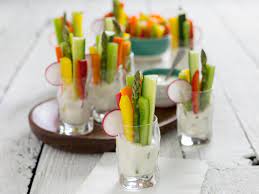 Pour hors d'oeuvres portions into small glasses or shot glasses. 10 Simple Shot Glass Recipes To Make Entertaining A Breeze Hgtv
