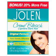 jolen creme bleach dark hair lightener