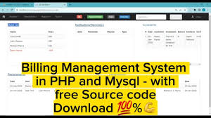 billing management system in php and