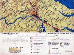 An Example Of An American Strip Aeronautical Chart At The