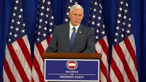 20, an aide to the vice president said on saturday, a split with president trump's decision not to go. Vp Elect Mike Pence Says Transition Finished On Schedule And Under Budget Abc News