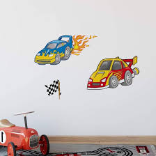 Dragster Race Car Set Wall Sticker