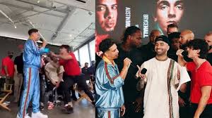 The press conference was chaotic as expected with a brawl breaking out after plenty of. None Of This S Was Staged Austin Mcbroom Reacts To Violent Beef With Bryce Hall As Fans Dub It As Fake