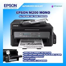 Video unboxing printer epson m200 yaitu printer 1 warna cocok juga buat foto copy usaha rumahan, tinta printer ini hanya 1. Epson M200 Mono All In One Ink Tank Printer Lazada Ph
