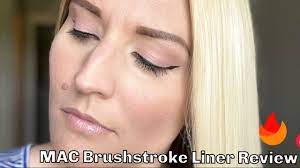 mac brushstroke liquid liner review