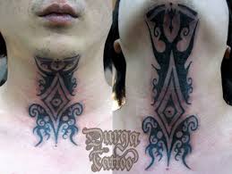 Quick view batik dayak font font style. Original Dayak Punan Throat Tattoo Throat Tattoo Tattoos Ink Tattoo
