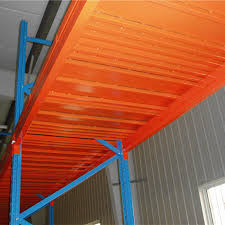 long span shelving system steel deck