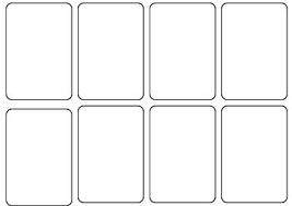 Blank Card Game Template
