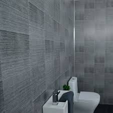 Dark Grey Bathroom Wall Panels Large