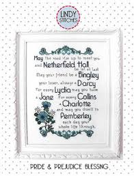 Pride And Prejudice Blessing Cross Stitch Chart
