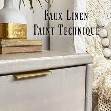 Faux Linen Grass Cloth Paint