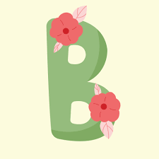 flowers hand drawing font