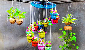 how to make a hanging garden wind chime