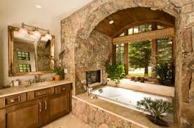 Bathroom Fireplaces A Luxurious And