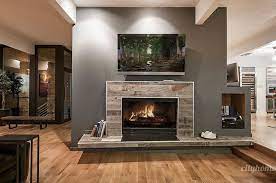 Wood Fireplace Surround With Floating