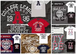 t shirt design sport templates vector