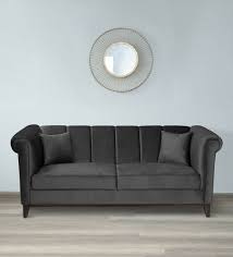 Buy Aelber Velvet 3 Seater Sofa In
