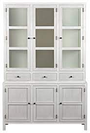 90 Hutch Solid Mahogany White Washed 3