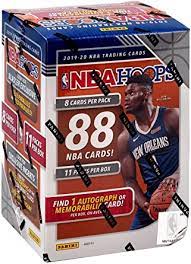 More info on basketball cards: Amazon Com 2019 20 Panini Hoops Nba Basketball Blaster Box 88 Cards Incl One Memorabilia Or Autograph Card Collectibles Fine Art