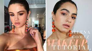 selena gomez orange dream makeup