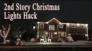 2 story christmas lights hack you