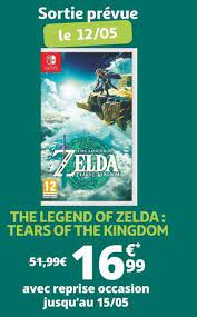 Promo The legend of zelda the legend of zelda : tears of the kingdom chez Auchan