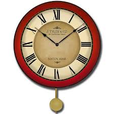 Galway Red Pendulum Wall Clock