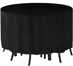 Round covers for outdoor furniture. Amazon Com Tvird Round Patio Furniture Covers 600d Heavy Duty Outdoor Furniture Covers With 2 Fixing Buckles And Wind Draw String 50 X 28 Table Cover Of Windproof Waterproof Anti Uv For Outside Garden Patio