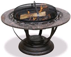 Uniflame Outdoor Fireplace With Granite