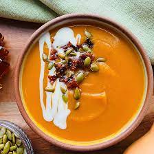 Butternut Squash Soup With Maple Syrup And Nutmeg gambar png