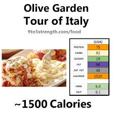how many calories in olive garden