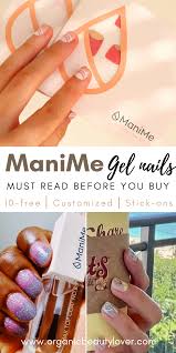 manime gel stick on nails review