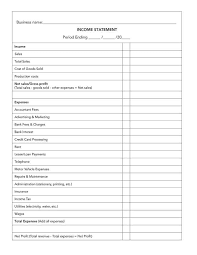 Profit And Loss Statement Template For Self Employed